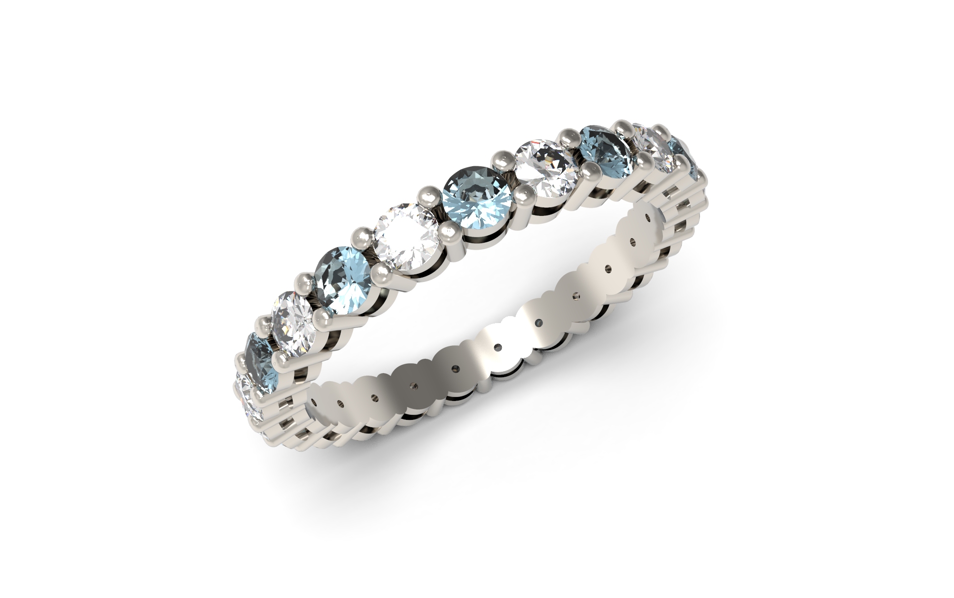 Sparkling Row Eternity Ring | Gold plated | Pandora NZ